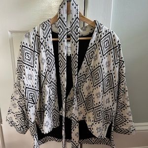 Madewell patterned kimono jacket with belt